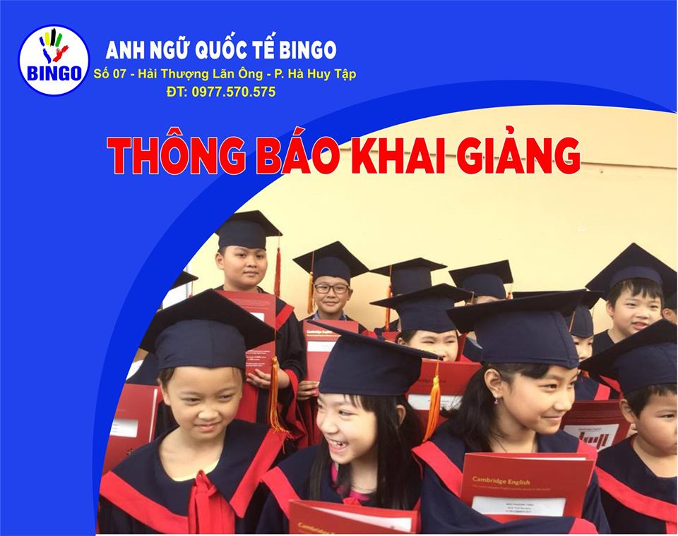 Thông báo khai giảng các lớp tiếng Anh