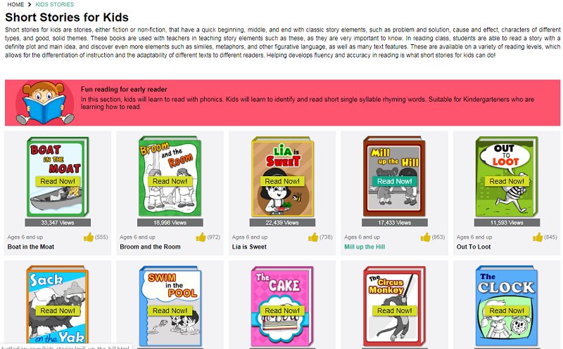 Tổng hợp một số trang web đọc truyện tiếng anh hay - 2